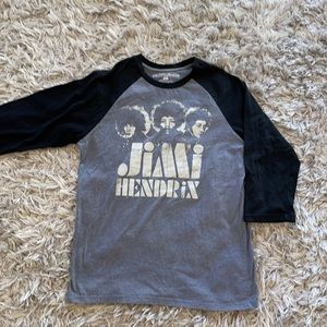 3/4 baseball t shirt Jimi Hendrix